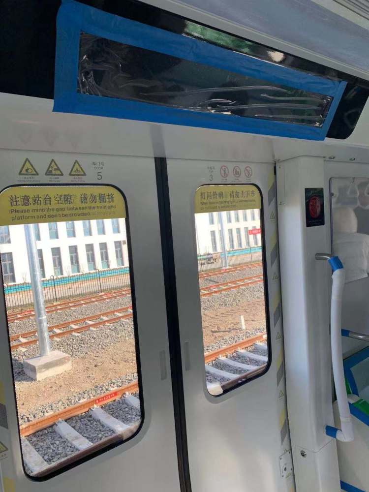 天津地鐵4號(hào)線首列電客車在民航大學(xué)車輛段正式啟動(dòng)調(diào)試