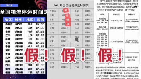 全國快遞下周前全部停運？官方最新回應來了