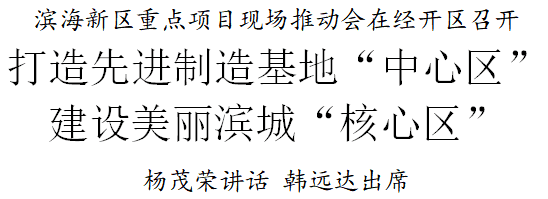 天津濱海新區(qū)重點項目現(xiàn)場推動會在經(jīng)開區(qū)召開