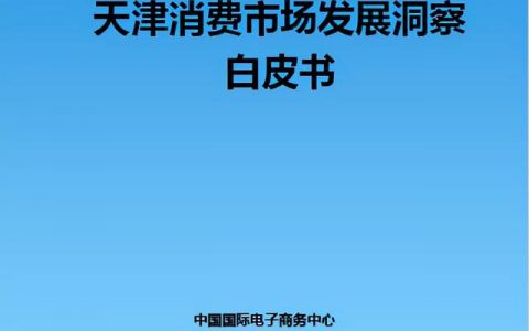 天津發(fā)布《天津消費(fèi)市場(chǎng)發(fā)展洞察白皮書》